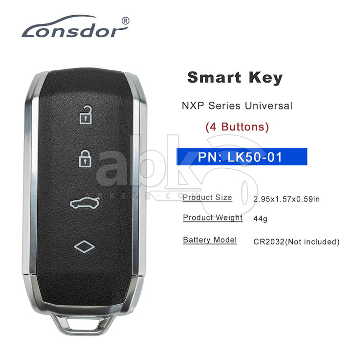 Lonsdor LK50-01 Universal Smart Key NXP Series Maserati Style With 4Buttons