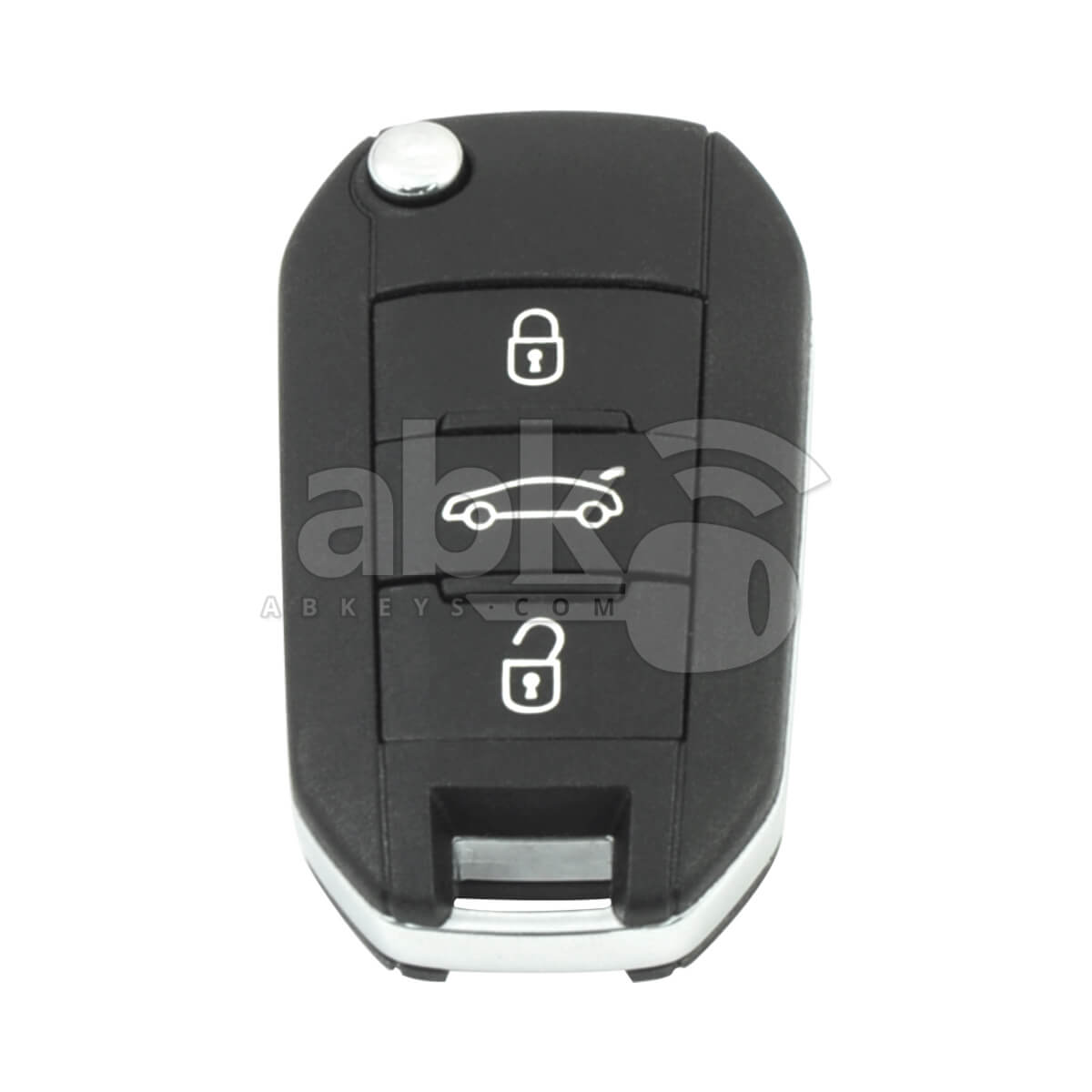 Peugeot 2011 2024 Flip Remote Cover 3Buttons HU83   ABK 3045   ABKEYS