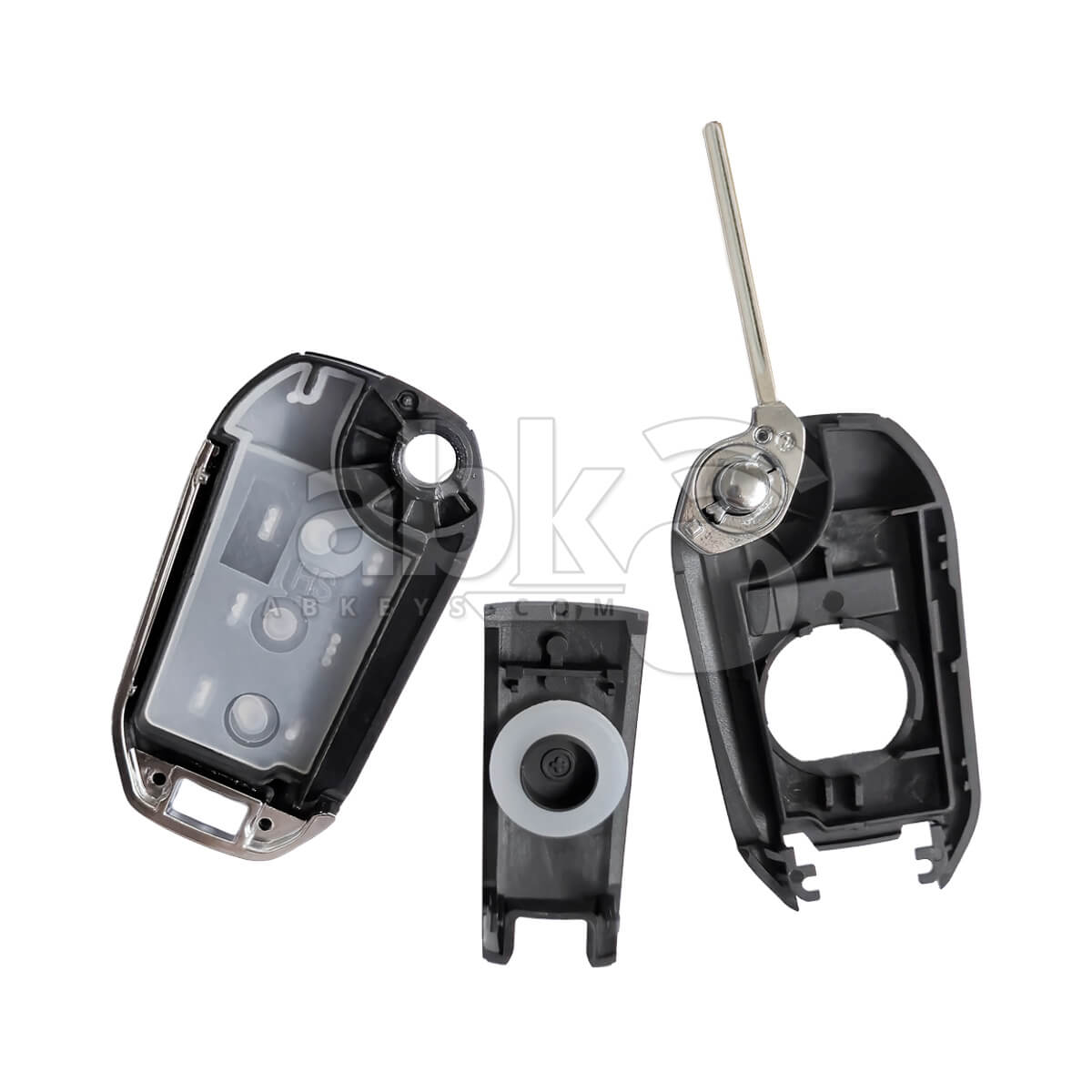 Peugeot 2011 2024 Flip Remote Cover 3Buttons HU83   ABK 3045   ABKEYS