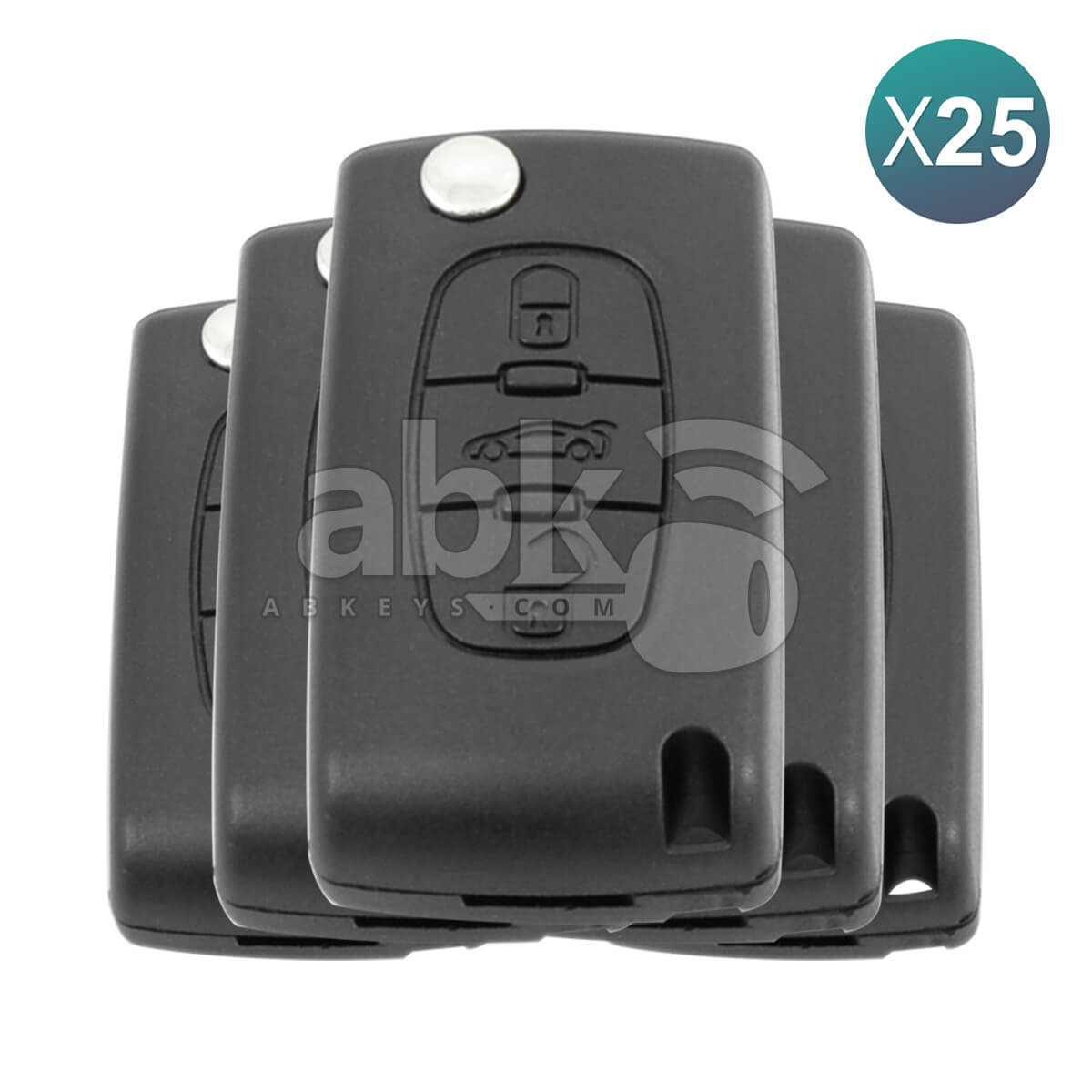 Peugeot 2003 + Flip Remote Cover 3Buttons CE0523 HU83 25Pcs Bundle   ABK 3141 OFF25   ABKEYS