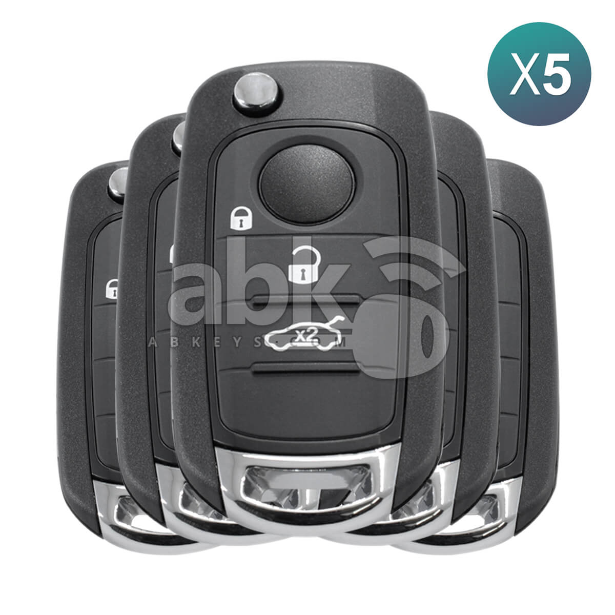 Fiat Egea 500X 2016 + Flip Remote 3Buttons 433MHz SIP22 5Pcs Bundle   ABK 3149 OFF5   ABKEYS