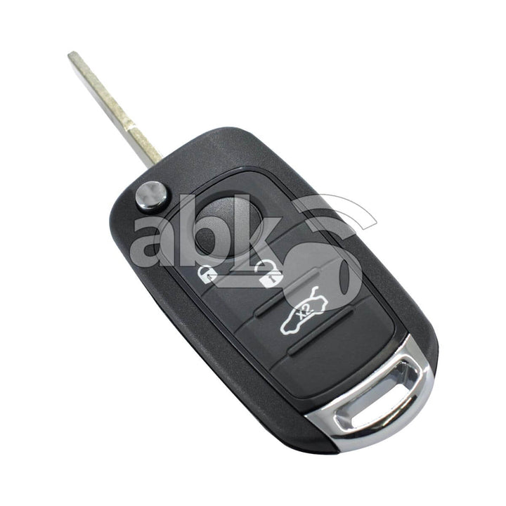 Fiat Egea 500X 2016+ Flip Remote 3Buttons 433MHz SIP22 - ABK-3149 - ABKEYS.COM
