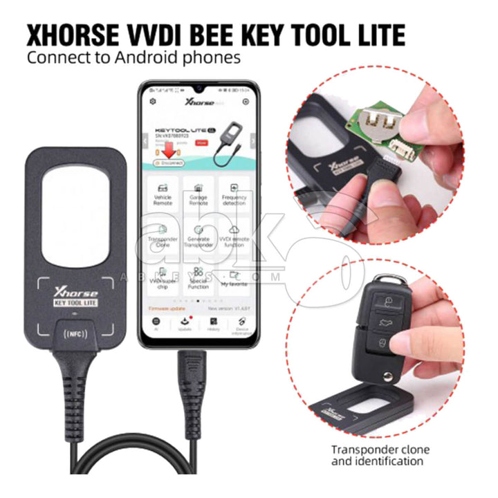 Xhorse VVDI Bee Key Tool Lite Remote Maker With 6pcs XKB501EN Remotes XDKML0EN - ABK-3300 -