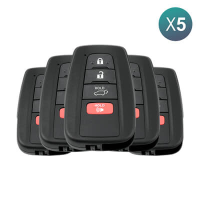 Llave Inteligente Toyota Highlander 2020-2022, 4Botones 8990H-0E030 315MHz, HYQ14FBC P1 AA 5 Uds Lote