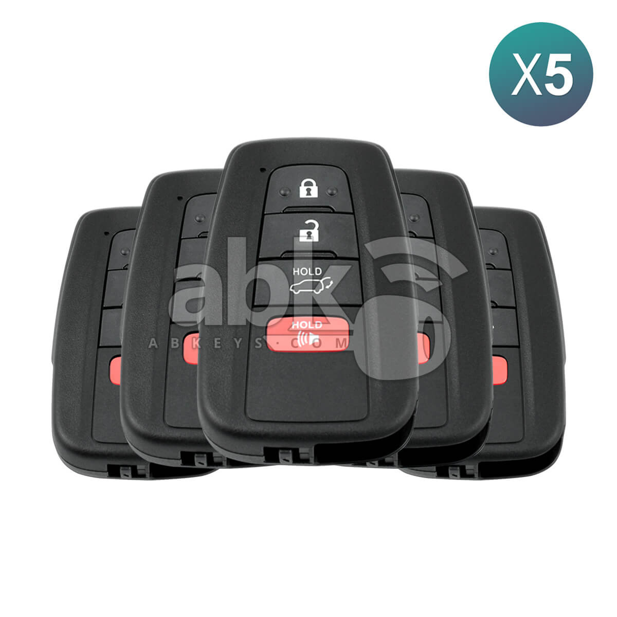 Toyota Rav4 2019-2022 Smart Key 4Buttons 8990H-0R030 8990H-42030 315MHz HYQ14FBC P1 AA 5Pcs Bundle