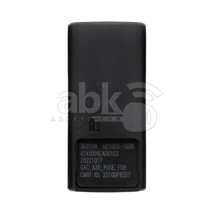 Genuine Gac Trumpchi M6 2019-2024 Smart Key, 5Buttons 8245009CAD0103 433MHz, H21603-1000