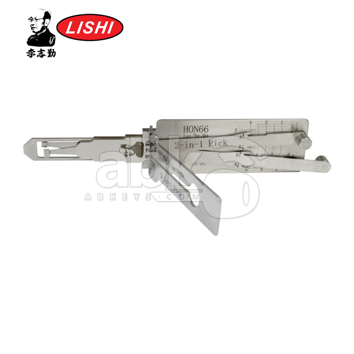Original Lishi HON66 3 in 1 Pick & Decoder for Honda Lishi Tool   ABK 3696   ABKEYS