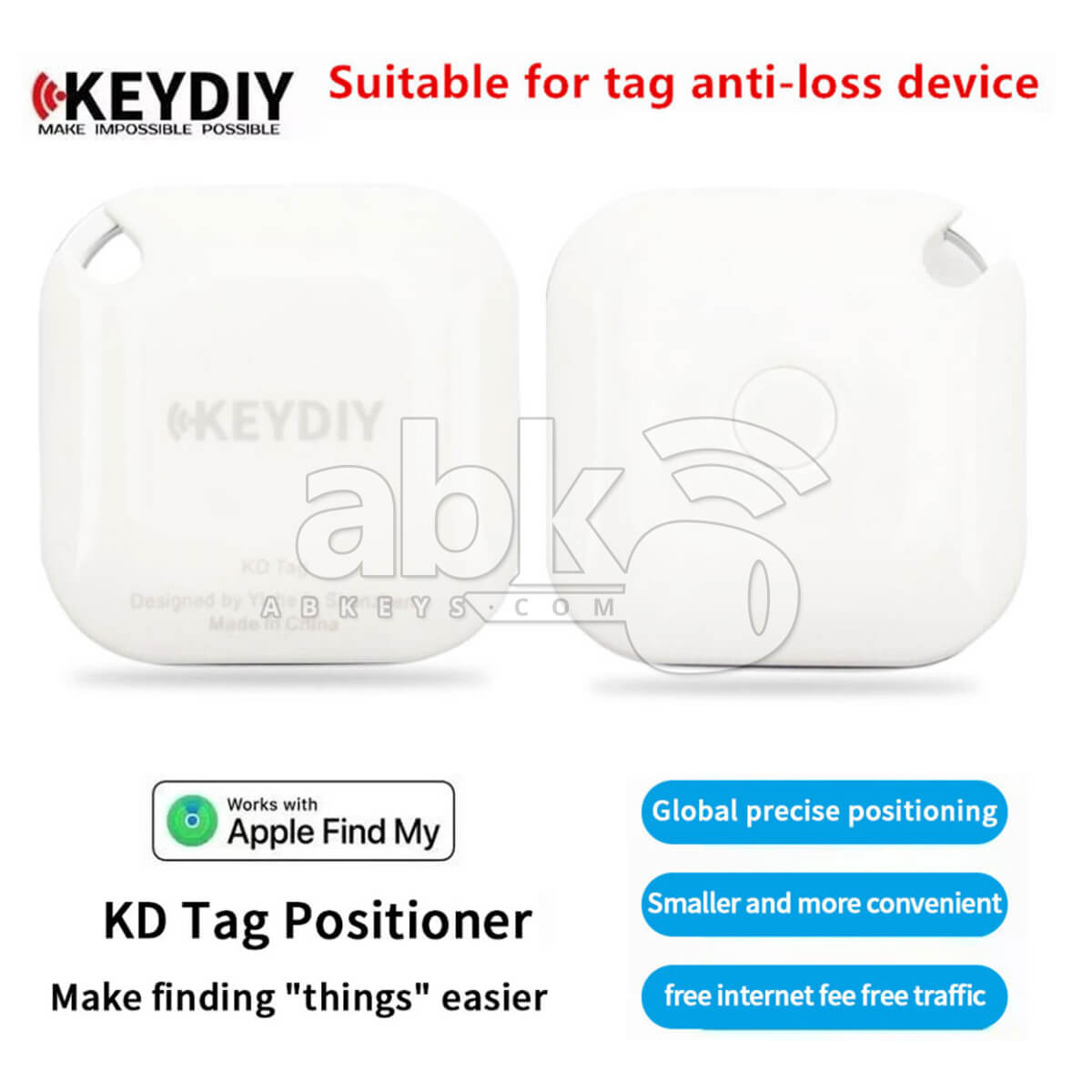 KeyDiy KD Tag Tracking Device 1Pcs KD Tag   ABK 3702   ABKEYS