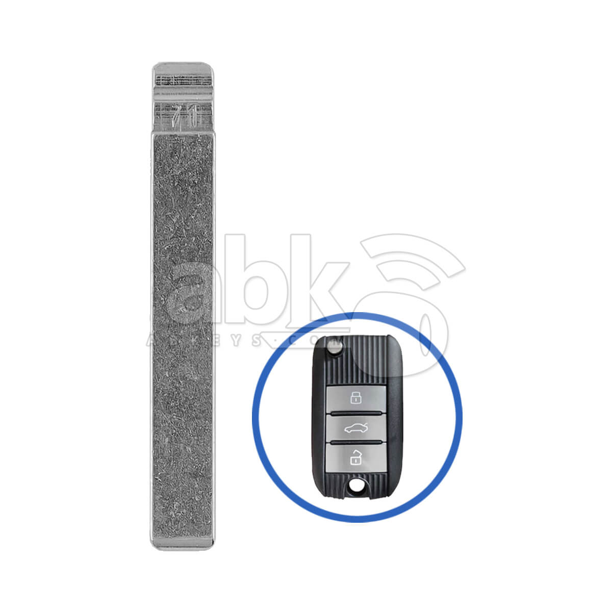 MG 2017-2021 Flip Remote Key Blade - ABK-375 - ABKEYS.COM