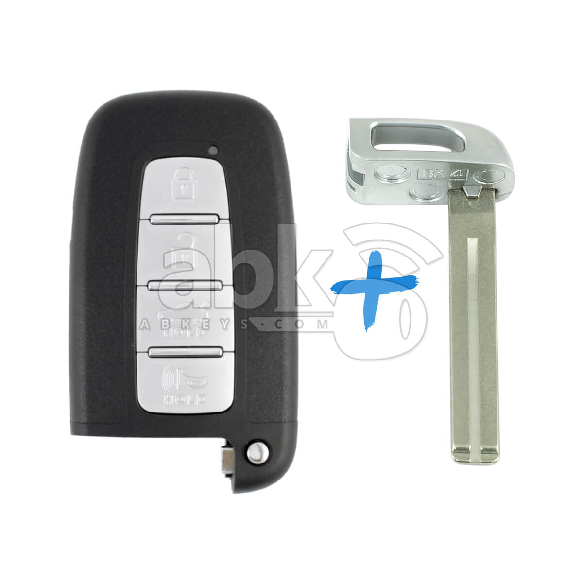 Hyundai Accent Elantra Sonata Smart Key 4Buttons 433MHz SVI MDFEU03   ABK 3813   ABKEYS