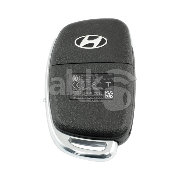 Genuine Hyundai I10 2016+ Flip Remote 3Buttons 95430-B9500 433MHz OKA-420T - ABK-3851 - ABKEYS.COM