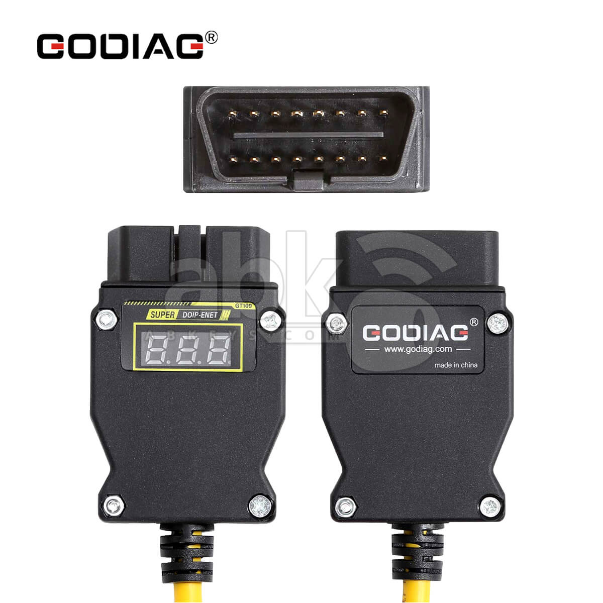 GODIAG GT109 DOIP ENET Programming Cable for BMW Benz VAG Volvo with Voltage Display for Diagnosis