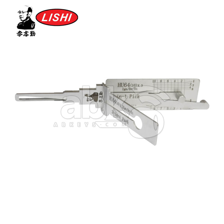 Original Lishi HU64-AG V3 Twin Lifters 3-in-1 Pick & Decoder for Mercedes Lishi Tool Anti Glare