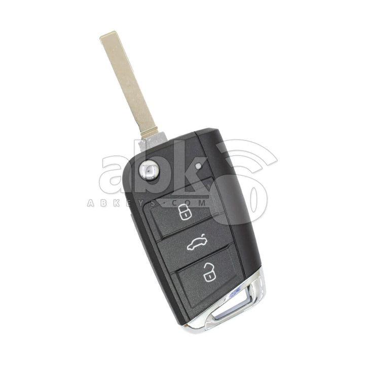 Volkswagen MQB 2014+ Flip Remote Cover 3Buttons HU162 - ABK-3944 - ABKEYS.COM