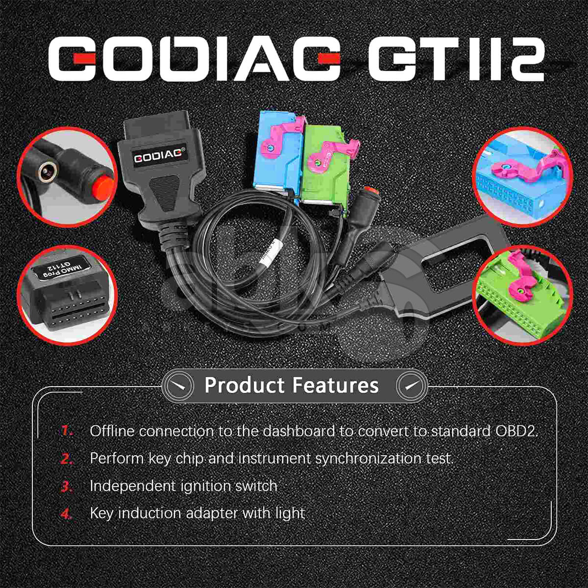 GODIAG GT112 K Line Test Platform for VAG VW Audi 2nd & 3rd Generation Dashboard IMMO Key Matching