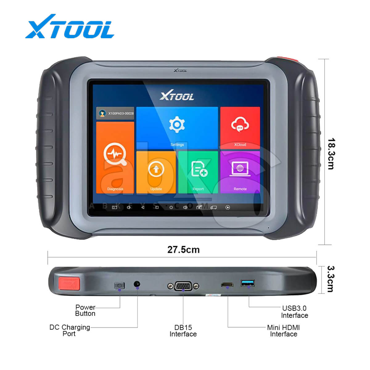 XTool X100 PAD Elite Professional Tablet Key Programmer With KC100 Eeprom Adapter   ABK 3993