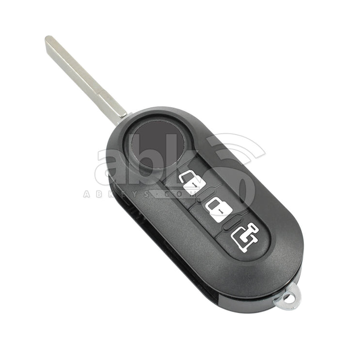 Dodge Ram Promaster 2015-2021 Flip Remote 3Buttons 68334510AA 433MHz SIP22 - ABK-401 - ABKEYS.COM