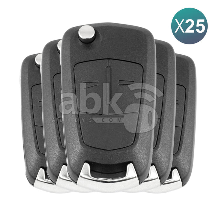 Opel Astra H 2004-2009 Flip Remote 2Buttons 93178494 433MHz 13.149.658 HU100 25Pcs Bundle