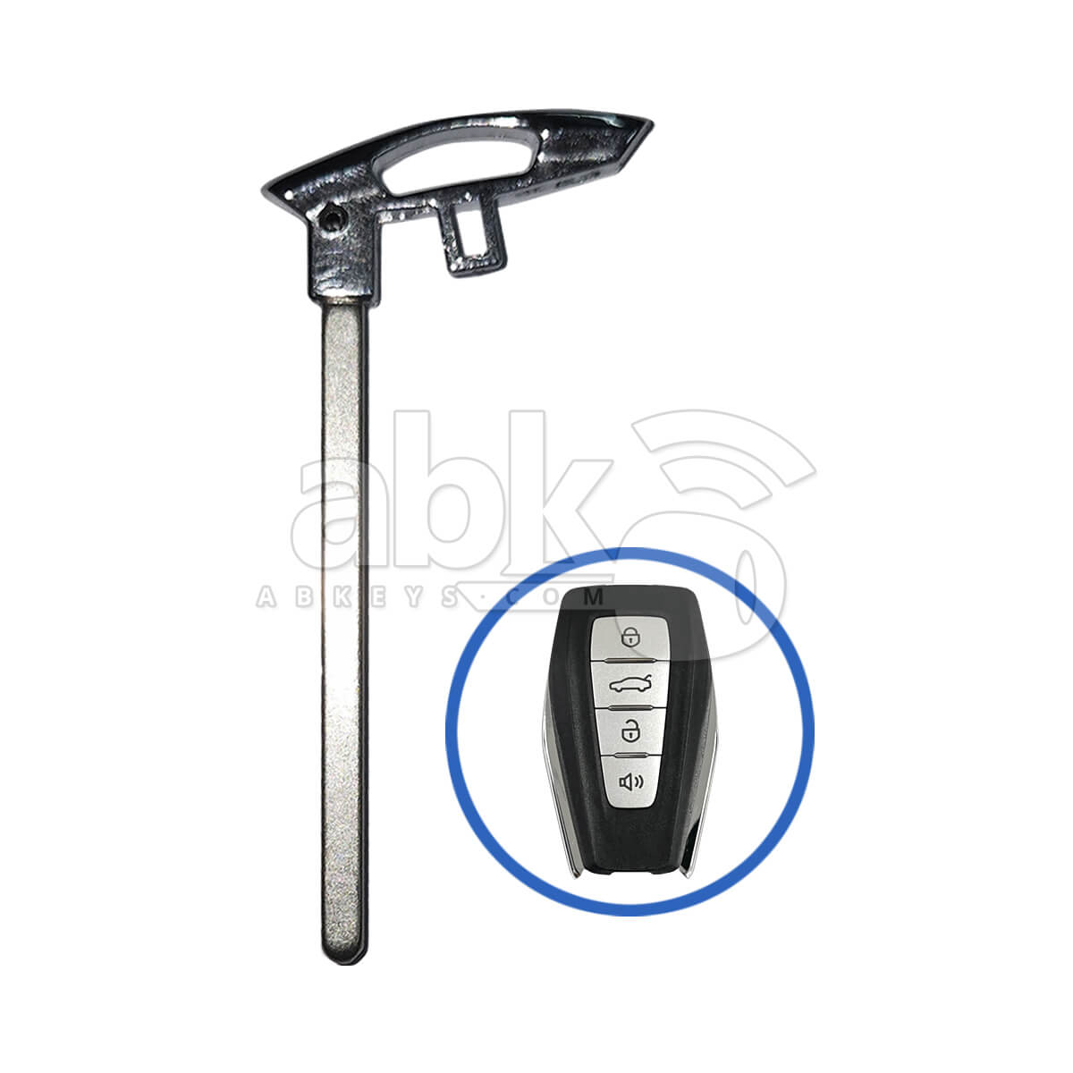 Geely 2017 2024 Smart Key Blade   ABK 406   ABKEYS