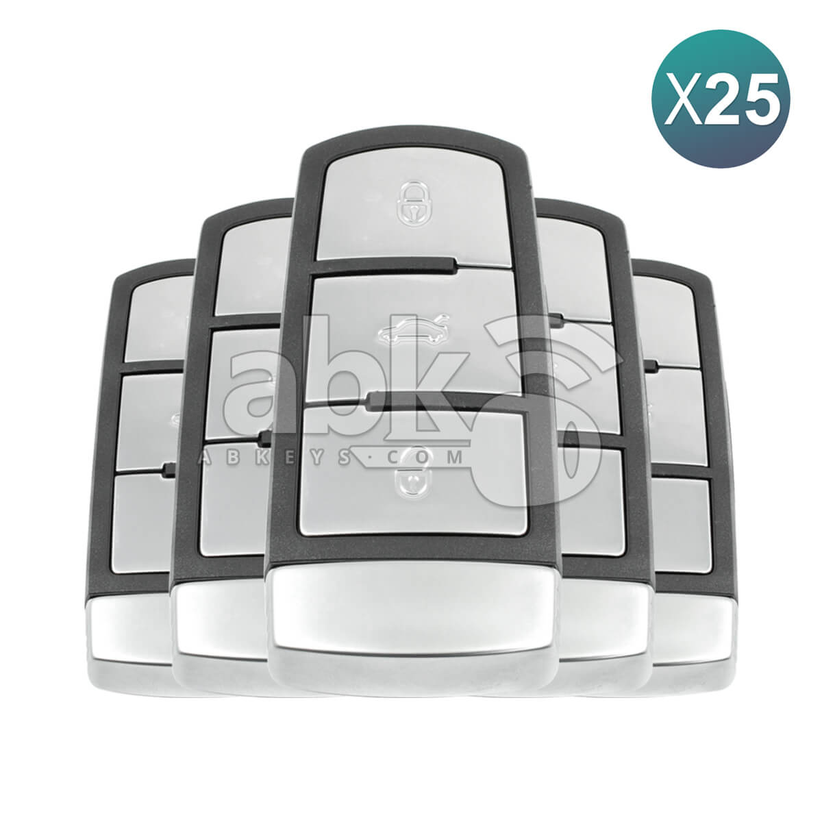 Volkswagen Passat CC 2006+ Smart Key 3Buttons 3C0 959 752 BA 3C0959752BA 433MHz 25Pcs Bundle -