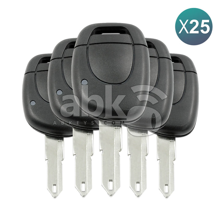 Renu Clio2 Kangoo 2002 + Key Head Remote 1Button 8200100173 8200067907 433MHz NE72 25Pcs Bundle