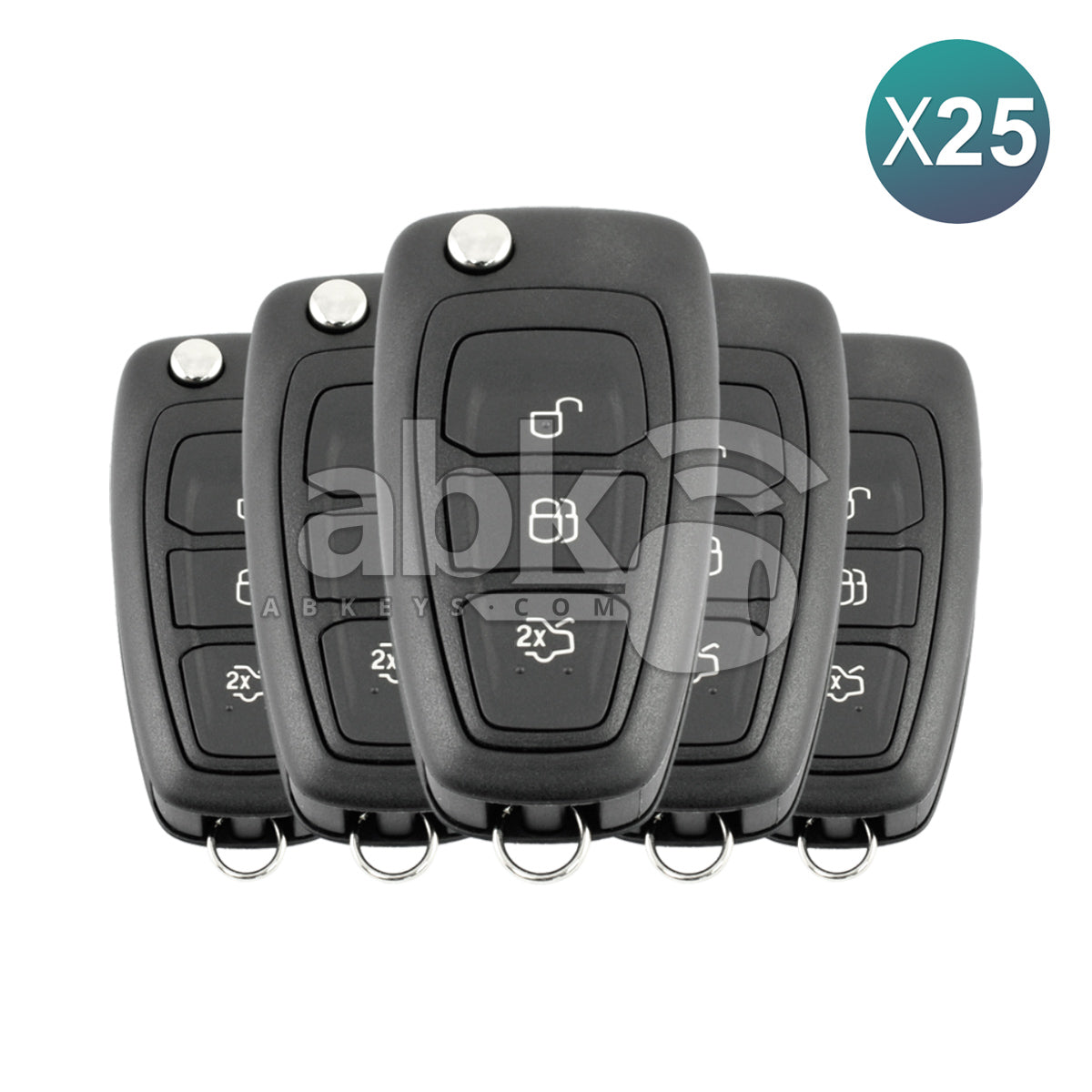 Ford Focus Mondeo C-Max 2010+ Remote Key 25Pcs Offer 3Buttons 5WK49986 434MHz HU101 2180803 1743826