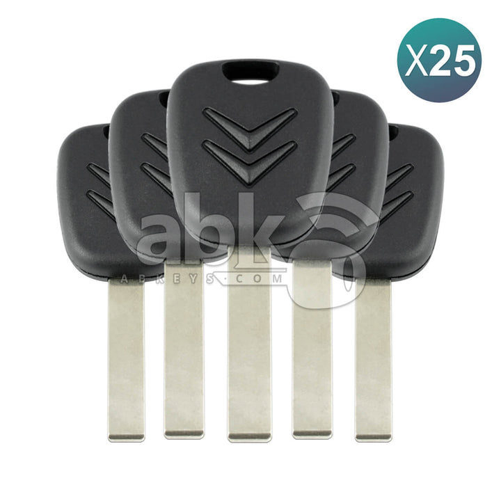 Citroen Chip Less Key HU83 25Pcs Bundle - ABK-4126-OFF25 - ABKEYS.COM