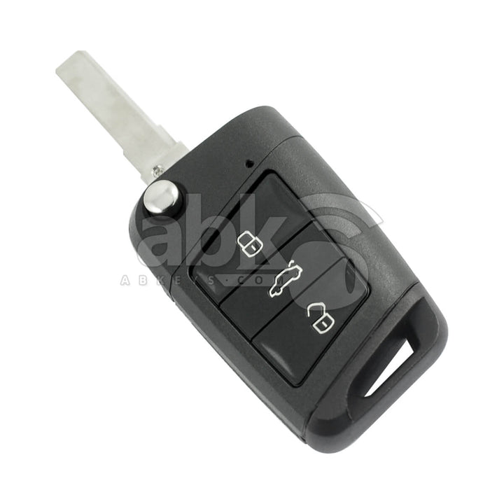 Volkswagen MQB 2014 + Flip Remote Cover 3Buttons HU66 - ABK-4128 - ABKEYS.COM