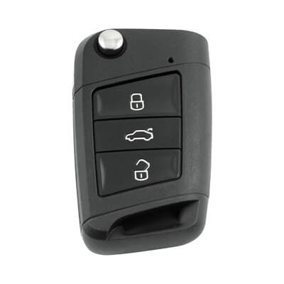 Volkswagen MQB 2014 + Flip Remote Cover 3Buttons HU66 - ABK-4128 - ABKEYS.COM