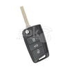 Volkswagen MQB 2014+ Flip Remote Cover 3Buttons HU162 - ABK-4242 - ABKEYS.COM