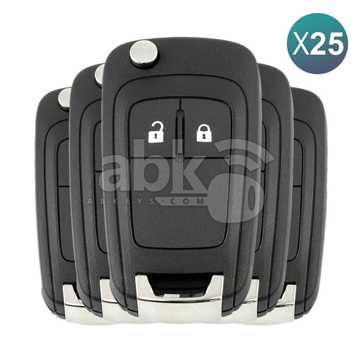 Chevrolet 2009 + Flip Remote Cover 2Buttons HU100 25Pcs Bundle - ABK-4246-OFF25 - ABKEYS.COM