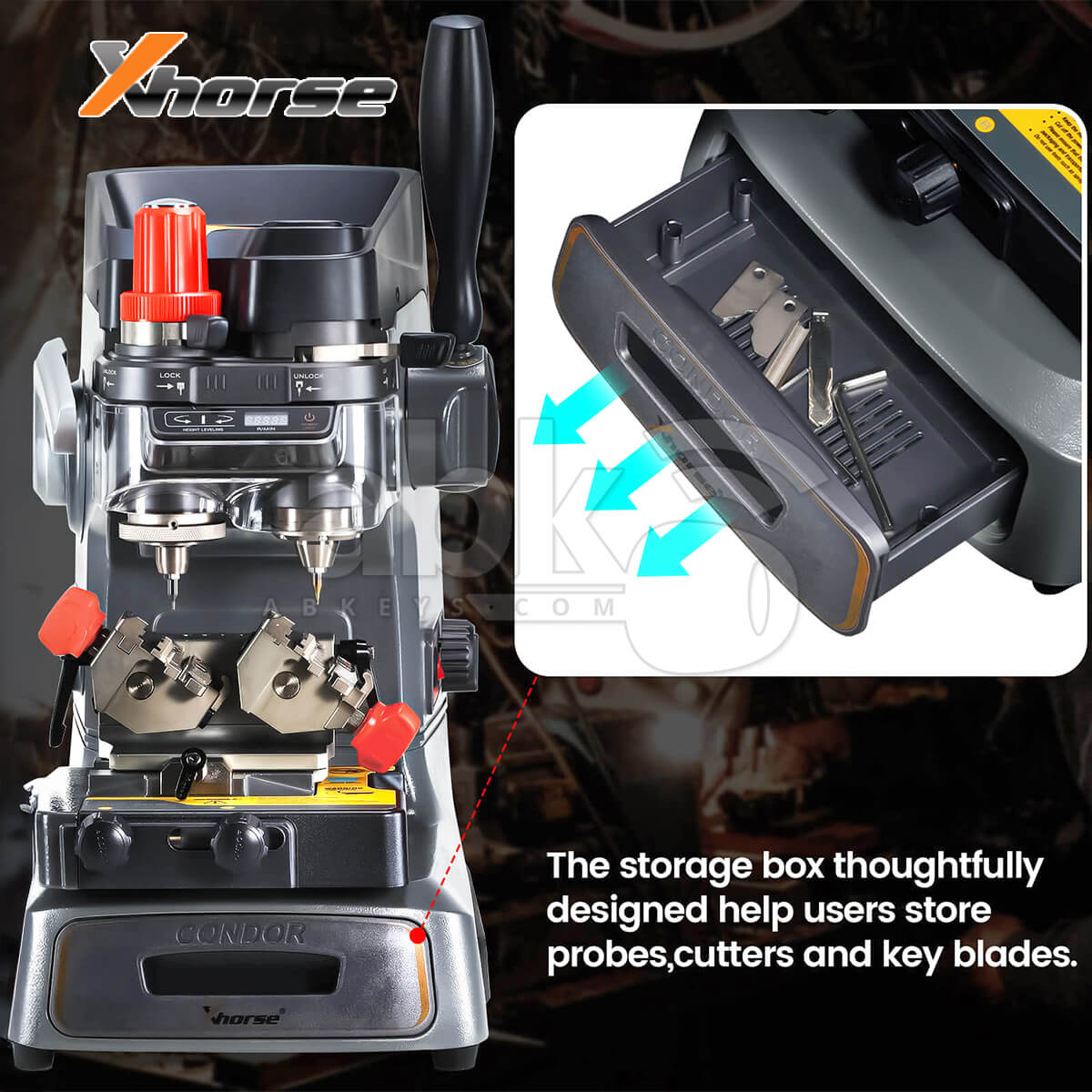 Xhorse Condor XC 002 PRO Manual Key Cutting Machine   ABK 4256   ABKEYS