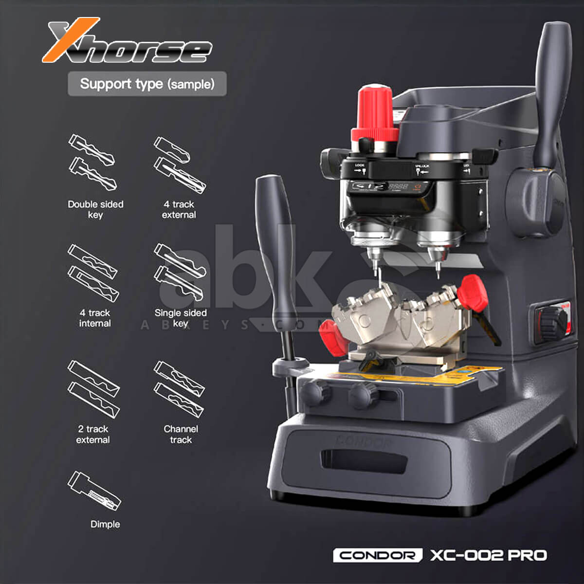 Xhorse Condor XC 002 PRO Manual Key Cutting Machine   ABK 4256   ABKEYS
