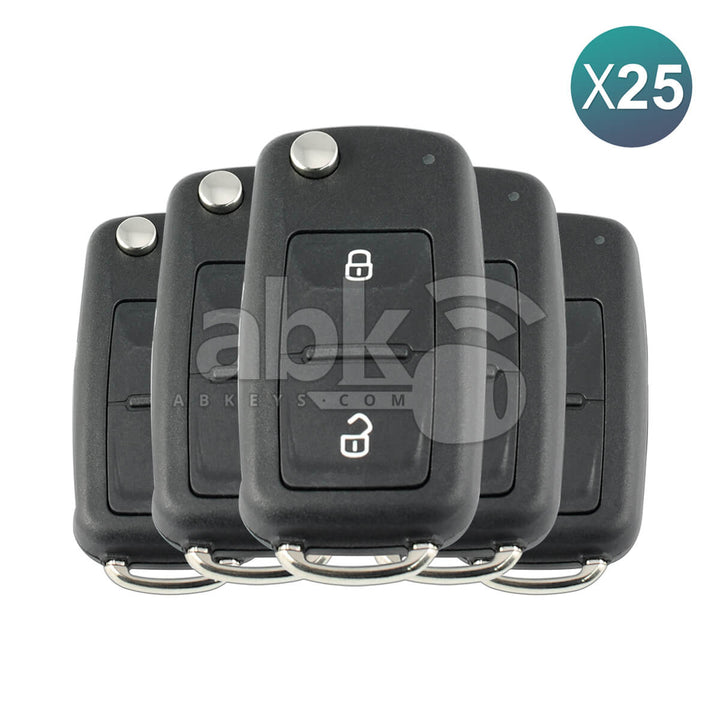Volkswagen 2005-2017 Flip Remote Cover 2Buttons HU66 25Pcs Bundle - ABK-4297-OFF25 - ABKEYS.COM