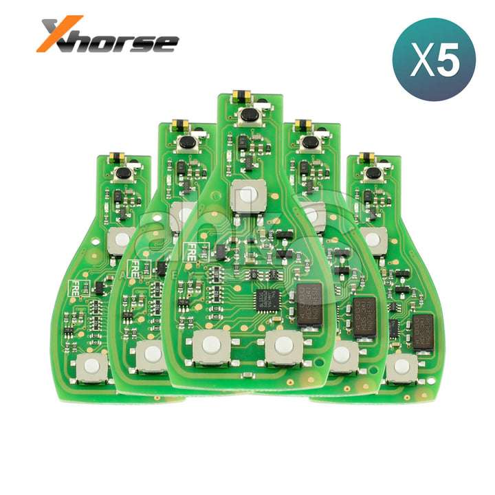 Xhorse VVDI Mercedes Benz Smart Key 4Buttons 315MHz - 433MHz Adjustable 5Pcs Bundle - ABK-4302-OFF5