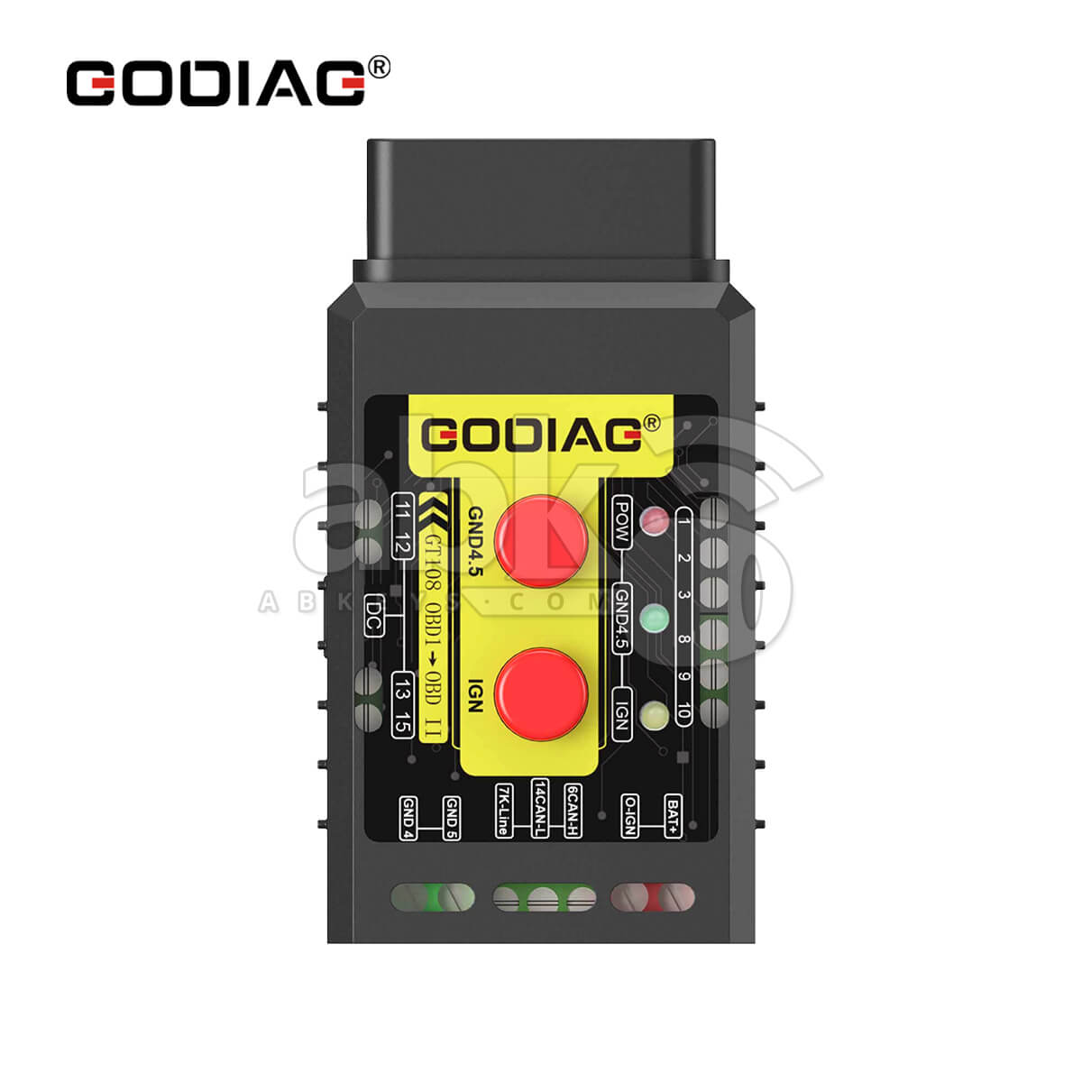 GODIAG GT108 C Configuration OBDI OBDII Universal Conversion Adapter   ABK 433   ABKEYS