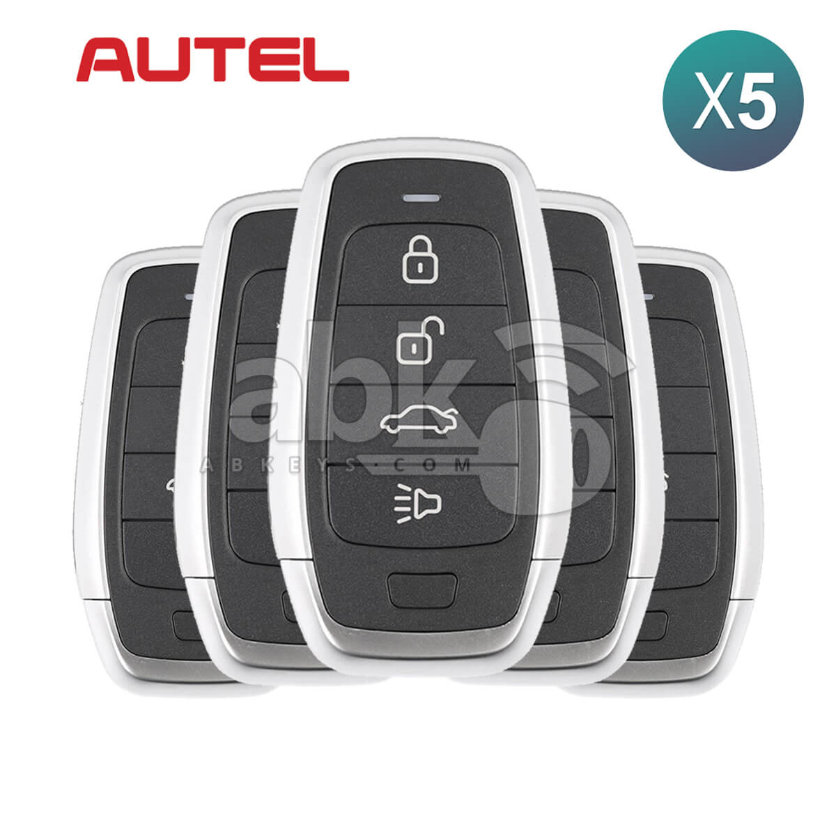 Autel Independent Universal Smart Key 4Buttons IKEYAT004CL 5Pcs Bundle - ABK - 4478 - IKEYAT004CL