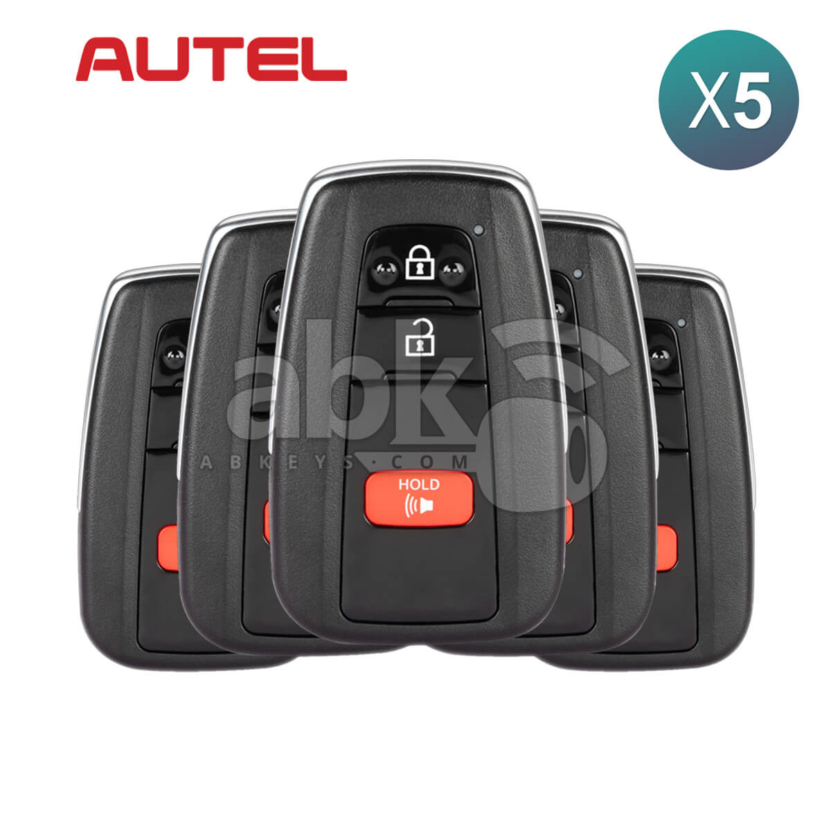 Autel Universal Smart Key 3Buttons Toyota Style IKEYTY8A3P 5Pcs Bundle   ABK 4478 IKEYTY8A3P OFF5