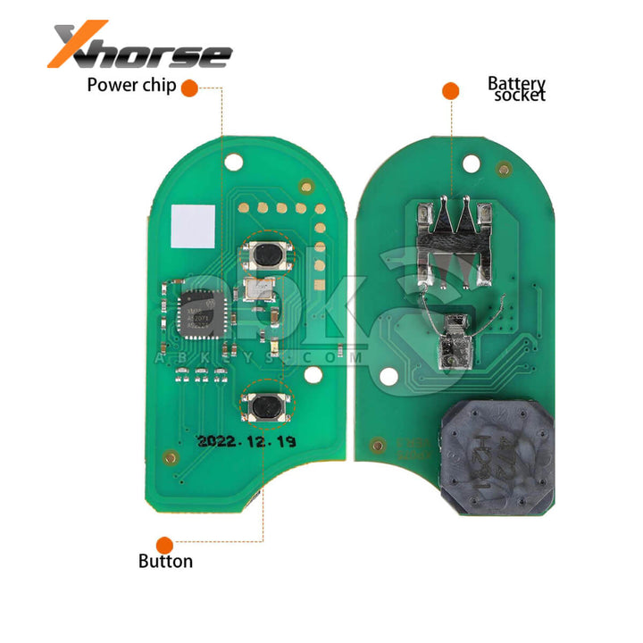 Xhorse Bmw Motorcycle Smart Key XSBMM0GL XM38 2Buttons - ABK-4488-XSBMM0GL - ABKEYS.COM
