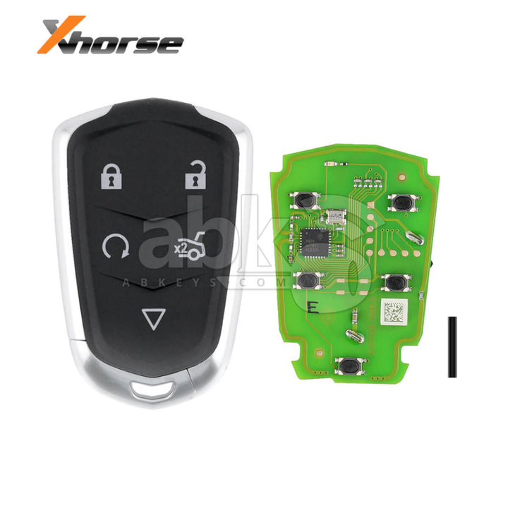 Xhorse Universal Smart Key XSCD01EN Cadillac Style X38 5Buttons - ABK-4488-XSCD01EN - ABKEYS.COM
