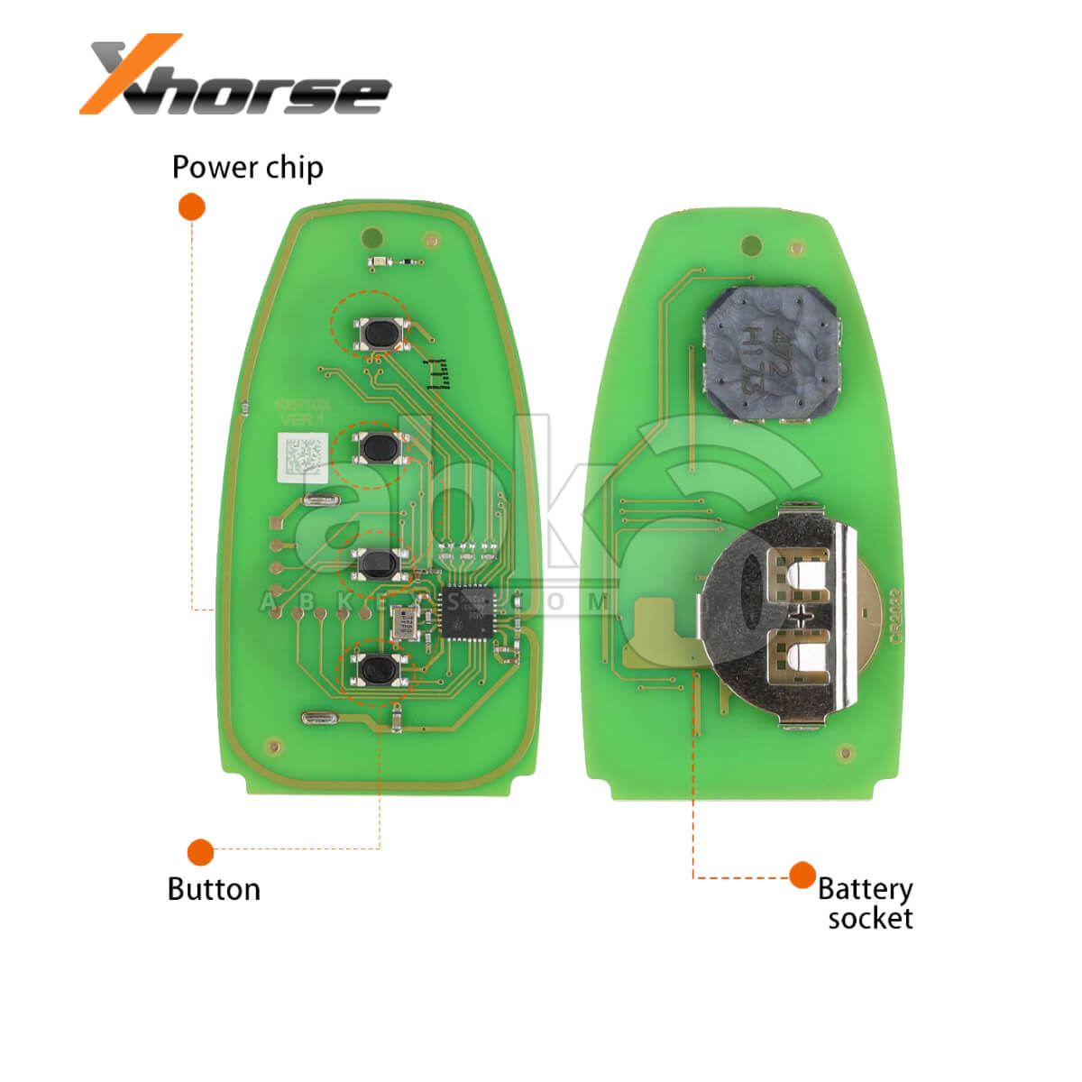 Xhorse Universal Smart Key XSFO02EN Ford Style XM38 4Buttons   ABK 4488 XSFO02EN   ABKEYS