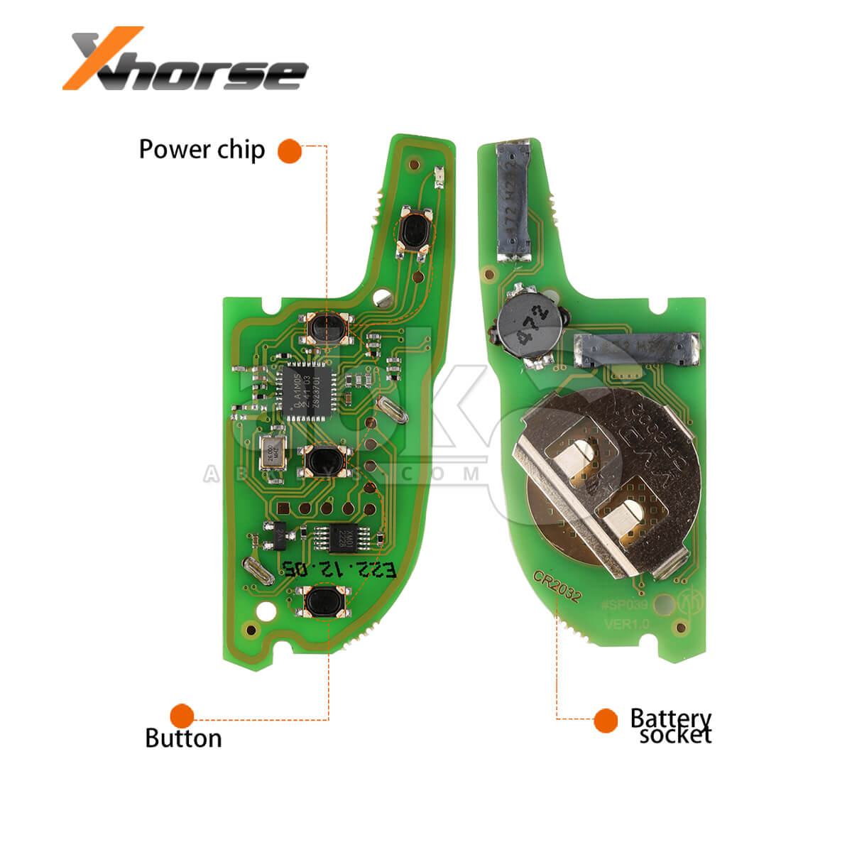 Xhorse Universal Smart Key XSKFF0EN Knife Style 4Buttons   ABK 4488 XSKFF0EN   ABKEYS