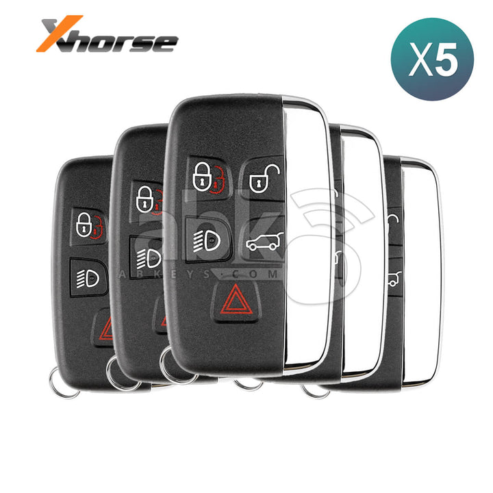 Xhorse Universal Smart Key XSLR01EN Land Rover Style XM38 5Buttons 5Pcs Bundle