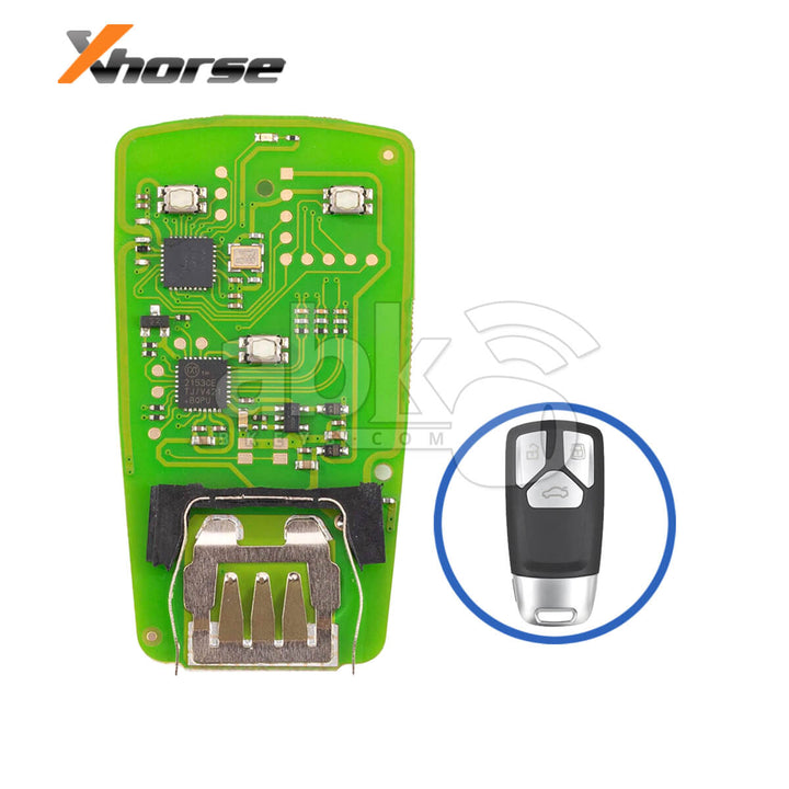 Xhorse XSMA41EN Smart Key Board With 3Buttons for Audi MLB Cars - ABK-4488-XSMA41EN - ABKEYS.COM