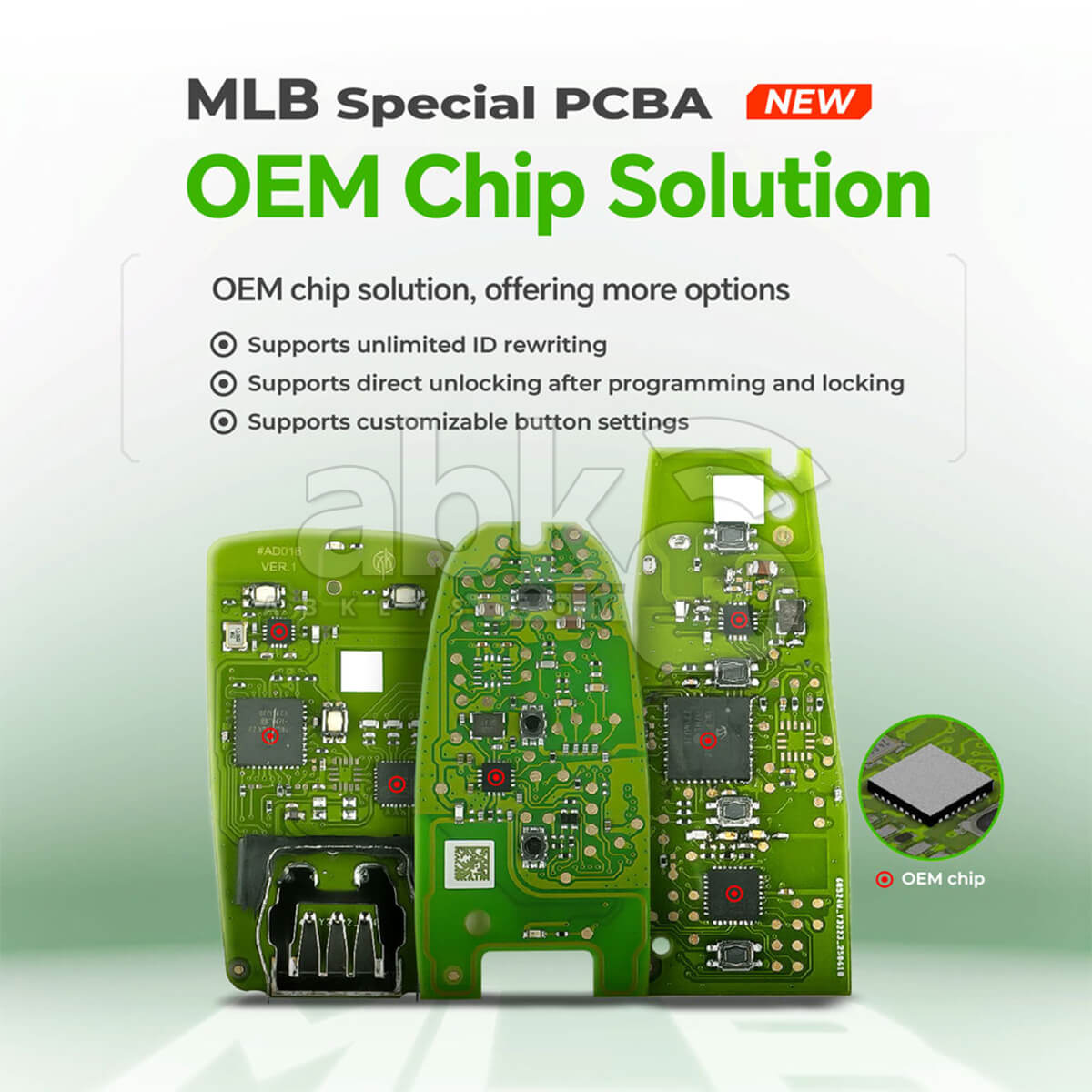 Xhorse XSMA4YEN Carte Clé Intelligente Avec 3Boutons pour Audi A4 Voitures MLB Compatible avec Xhorse MLB Tool