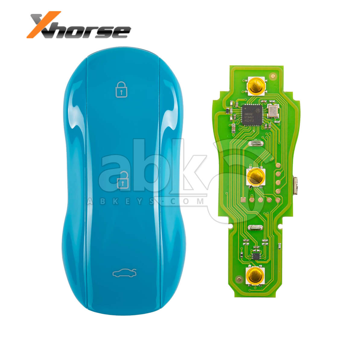 Xhorse Universal Smart Key XSSC04EN Supercar Style Miami Blue Color XM38 3Buttons