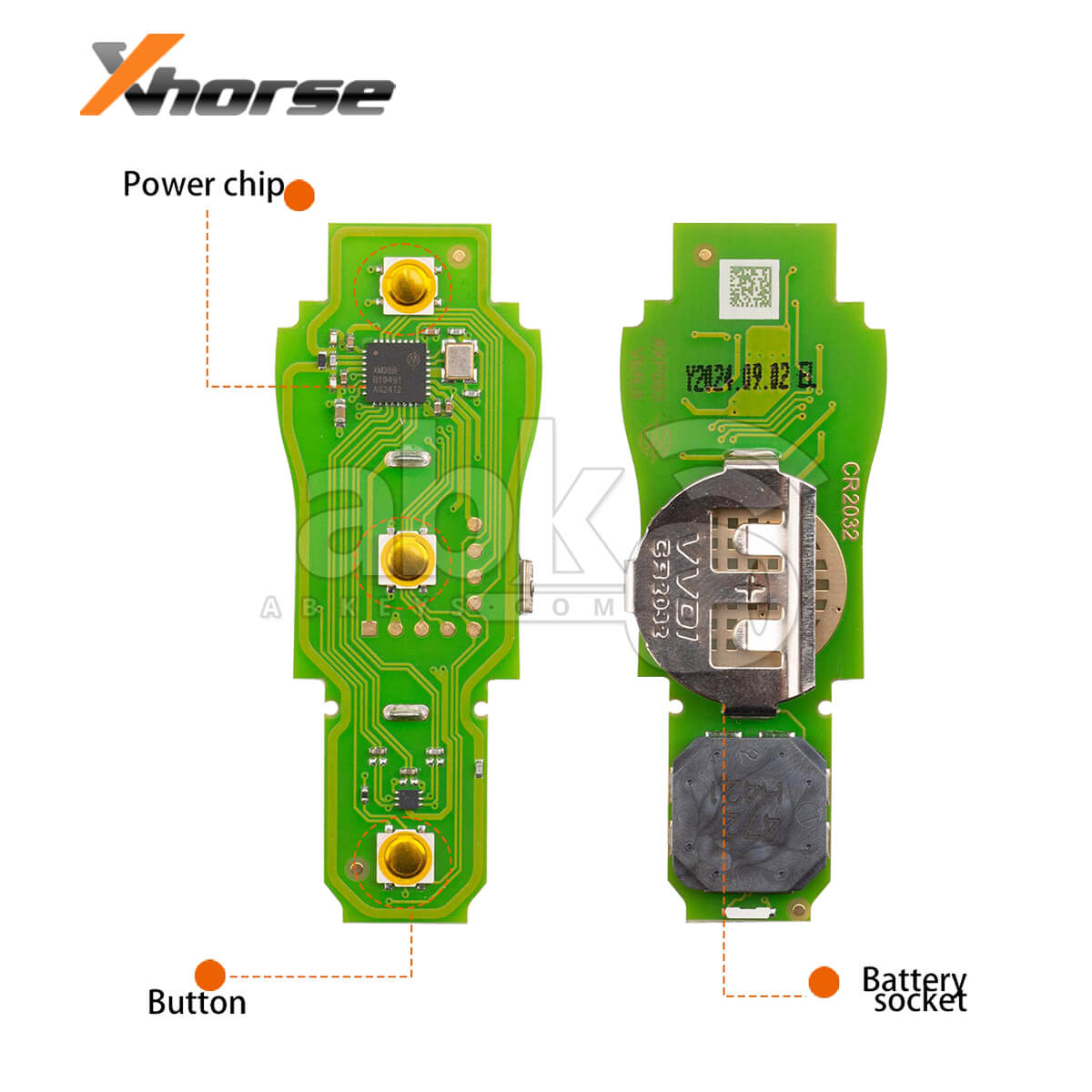 Xhorse Universal Smart Key XSSC04EN Supercar Style Miami Blue Color XM38 3Buttons