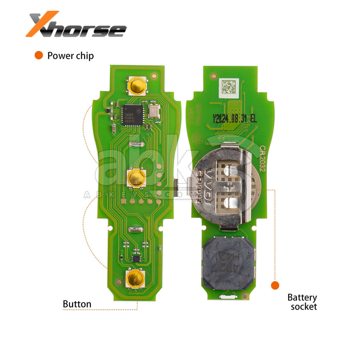 Xhorse Universal Smart Key XSSC05EN Supercar Style Marble Grey Color XM38 3Buttons