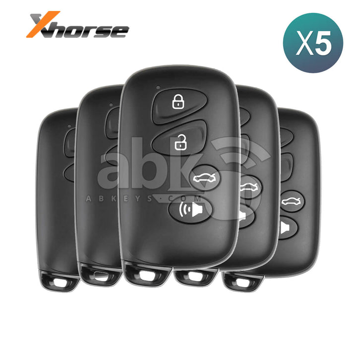Xhorse Universal Smart Key XSTO03EN Toyota Style XM38 4Buttons 5Pcs Bundle - ABK - 4488 - XSTO03EN