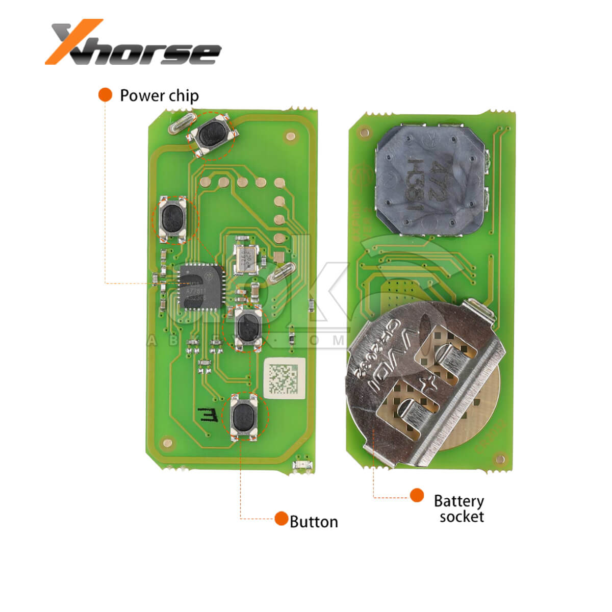 Xhorse Universal Smart Key XSTO03EN Toyota Style XM38 4Buttons   ABK 4488 XSTO03EN   ABKEYS